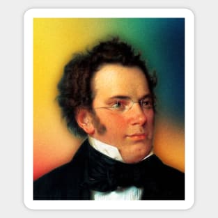 Franz Schubert Portrait | Franz Schubert Artwork 15 Sticker